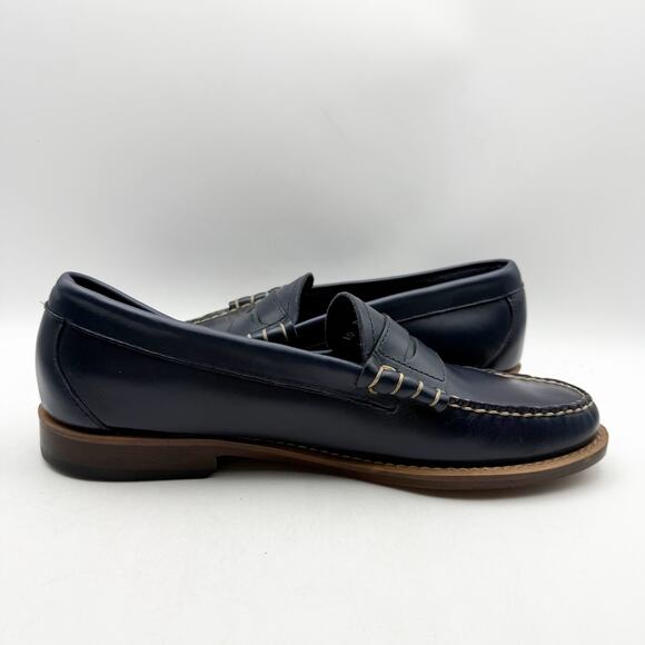 RE/DONE + GH Bass + Weejuns Mens Larson Loafer US 10 D Navy Leather Pull On NWOB main image 5